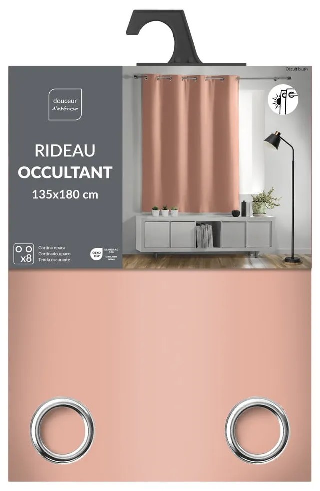 Draperie roz blackout 135x180 cm Occult – douceur d'intérieur