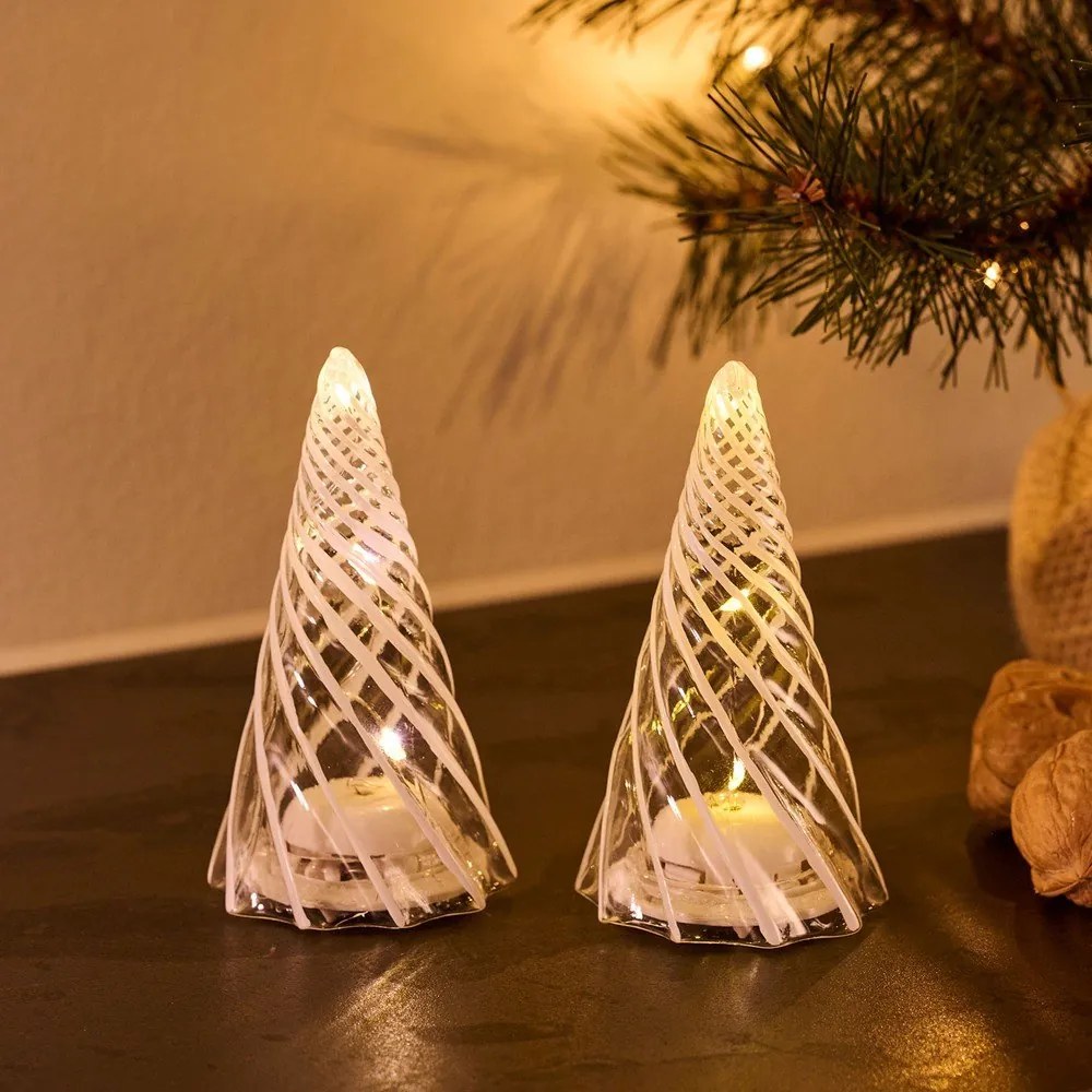 Decorațiune luminoasă de Crăciun 2 buc. ø 6 cm Vilma – Sirius