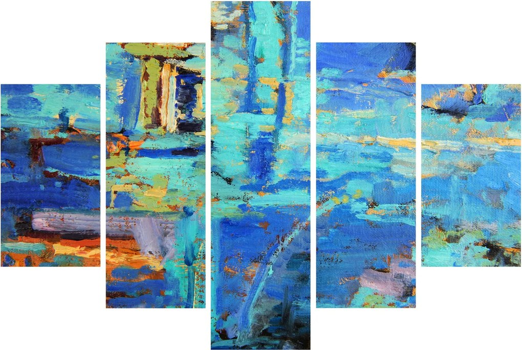 Tablou - pictură abstractă în ulei (150x105 cm)