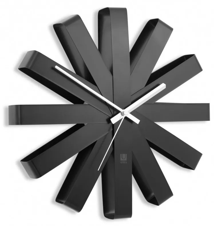 Ceas de perete Umbra Ribbon negru