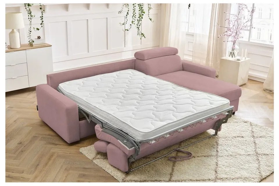 Colțar roz extensibil (cu colț variabil) Monaco – Bobochic Paris