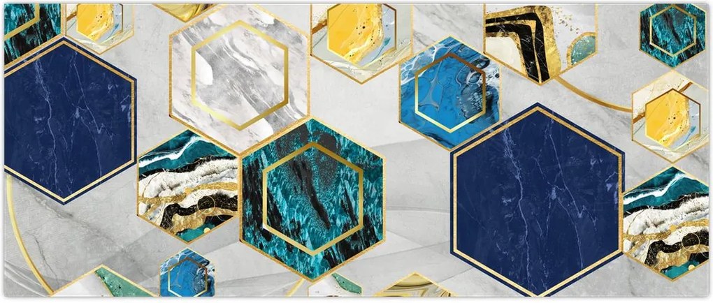 Tablou - Compoziție de marmură (120x50 cm)