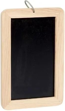 Tabla de scris neagra/maro din lemn si MDF 20x30 cm Roxy Hubsch