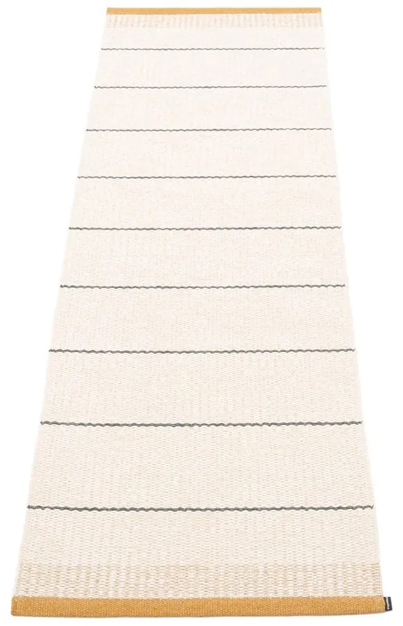 Covor tip traversă pentru interior și exterior galben ocru/crem 60x200 cm Belle Ochre – Pappelina