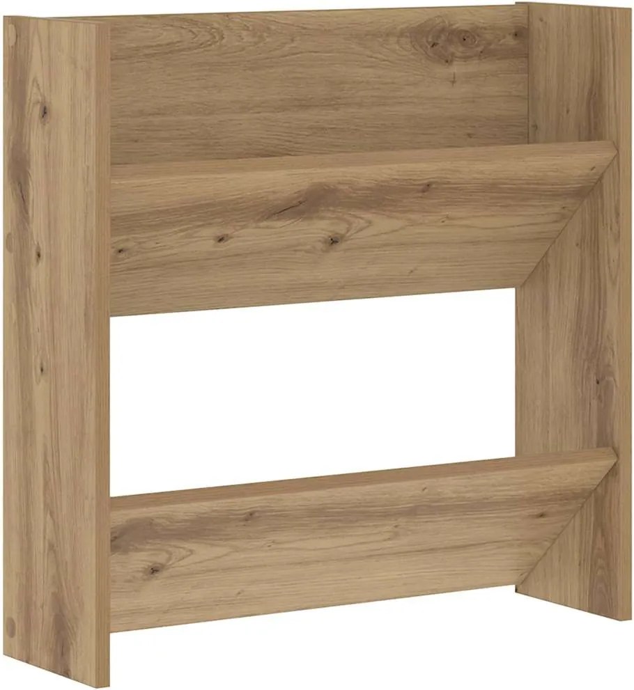 vidaXL Dulap pentru pantofi cu raft Stejar Artizanal 60 x 18 x 60 cm