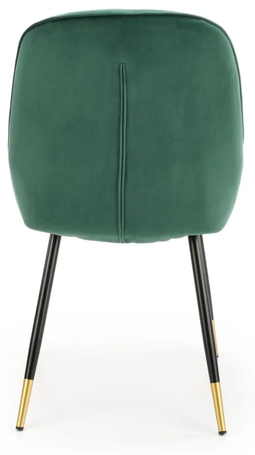 Scaun K437 Velvet Verde – l49 x A55 x h88 cm