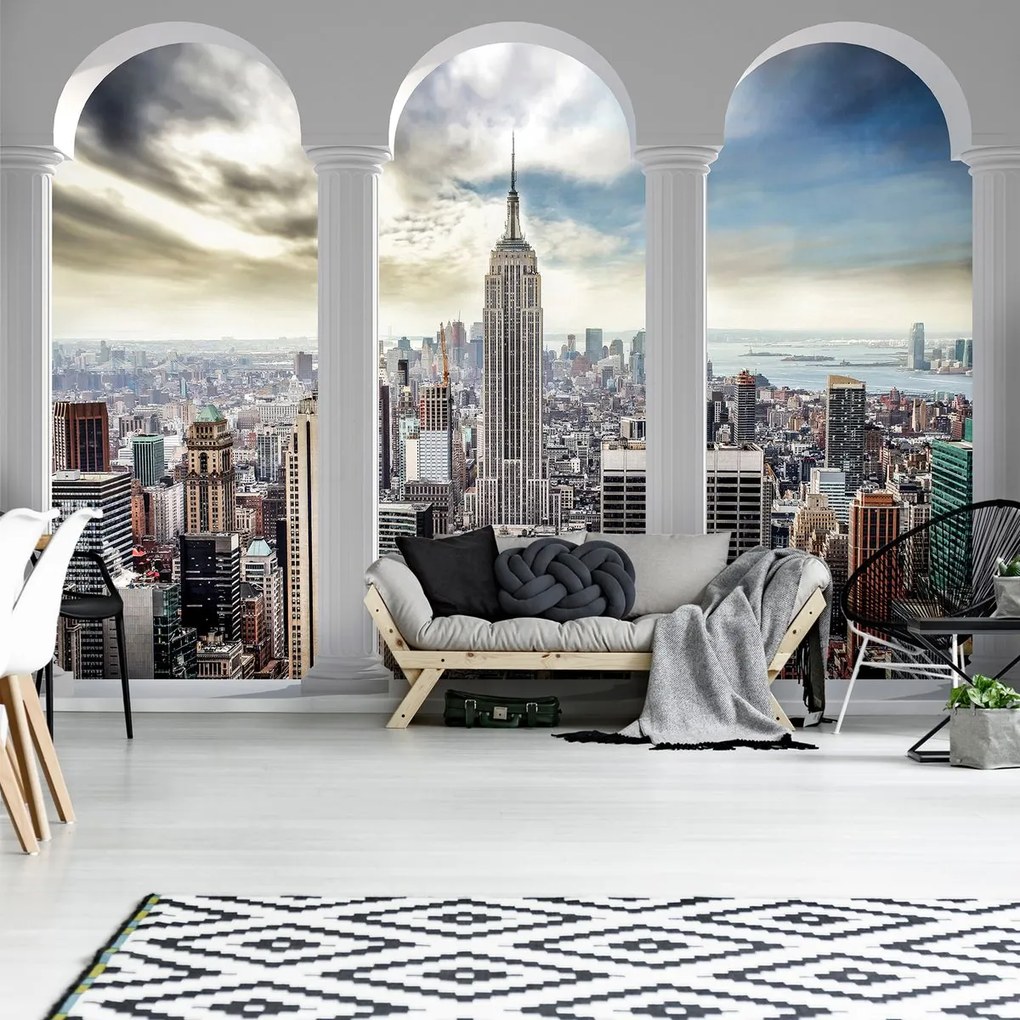 Fototapet - Privie spre New York Pillars (254x184 cm)