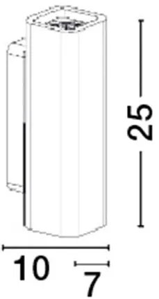 Aplica de perete design modern Otello alb