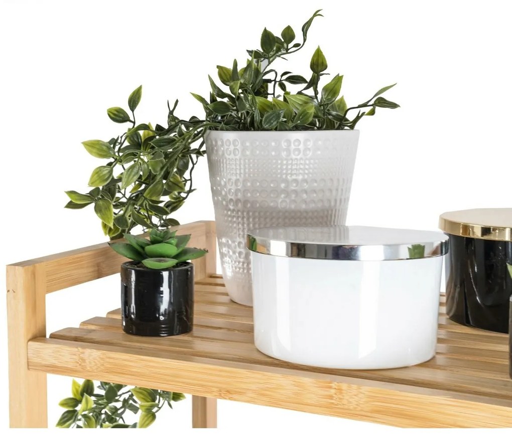 Raftier din bambus G21, 5 etajere, 5 etaje