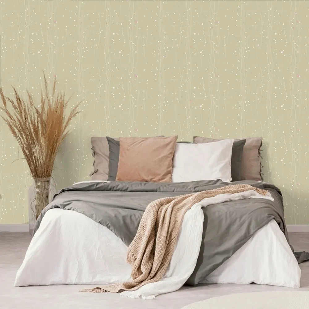 Tapet autoadeziv cu motiv vegetal în design maro