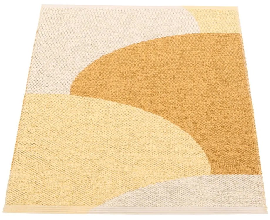 Covor pentru exterior și interior galben ocru 70x90 cm Hill Ochre Pale Yellow – Pappelina