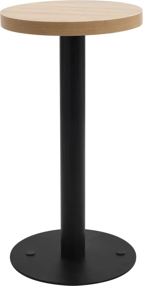 vidaXL Masă de bistro, maro deschis, 40 cm, MDF