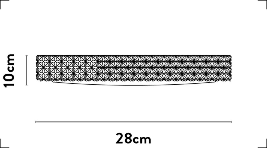 Plafoniera LED cu telecomanda Belle D-28cm
