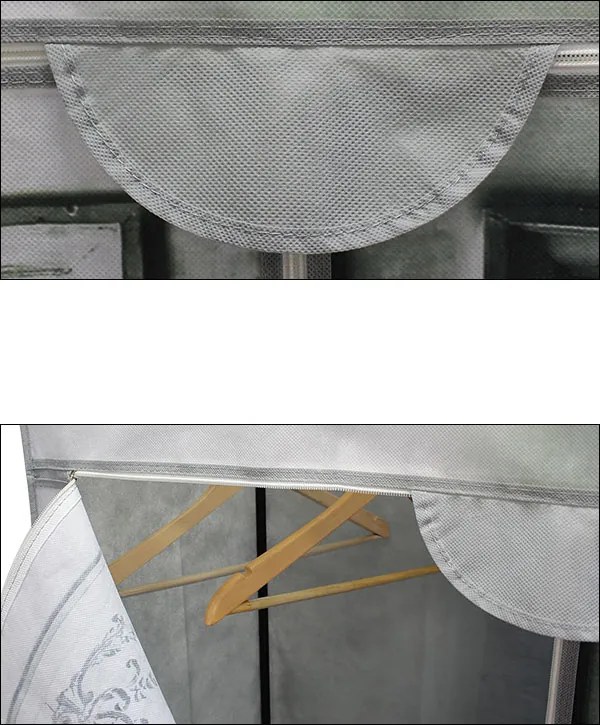 [neu.holz]® Dulap haine - dulap depozitare textile "Baroc "