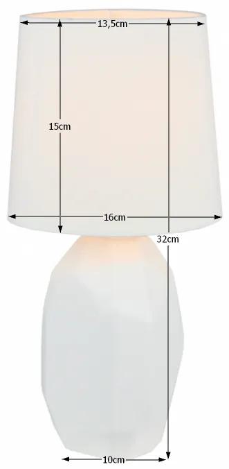 Lampa ceramica de masa, alb, QENNY TYP 1 AT15556
