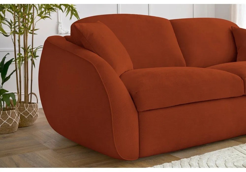 Canapea portocalie extensibilă 235 cm Cezanne – Bobochic Paris