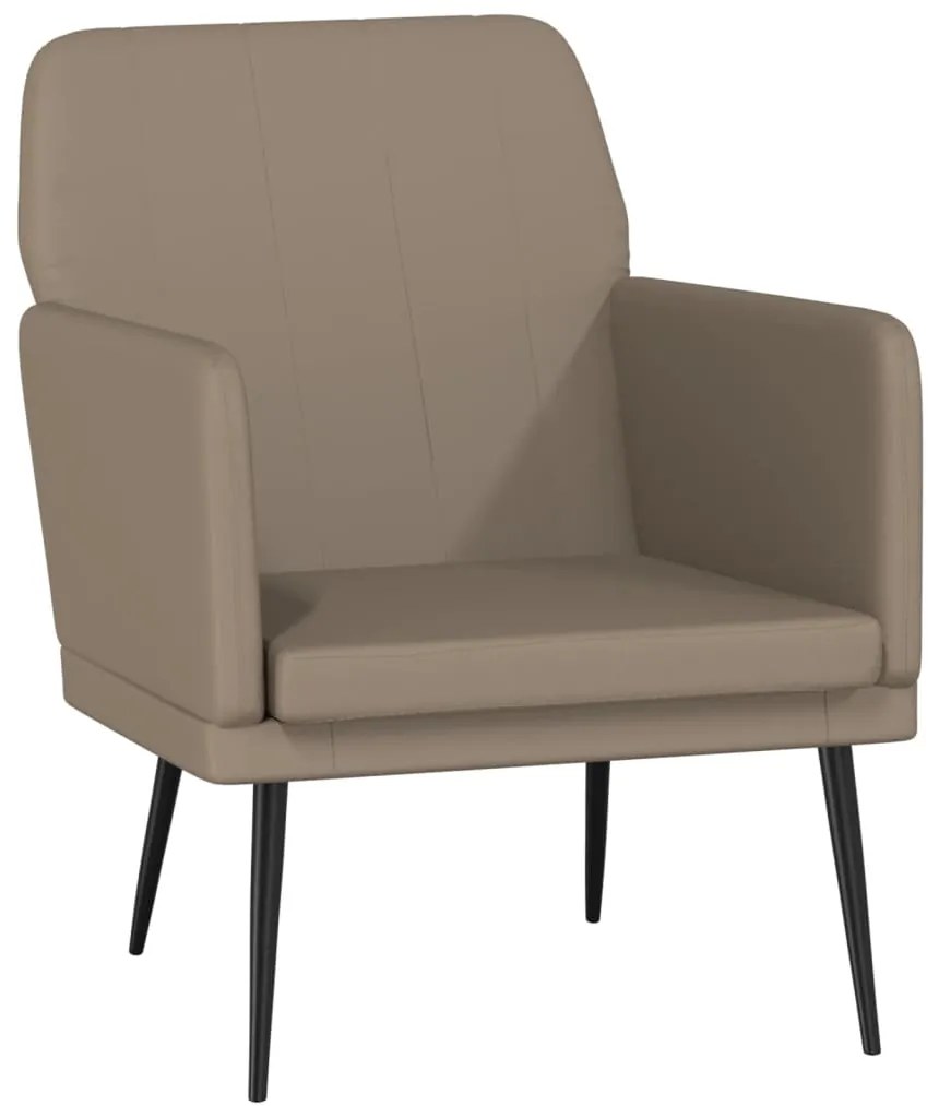 351397 vidaXL Fotoliu, cappuccino, 61x78x80 cm, piele artificială
