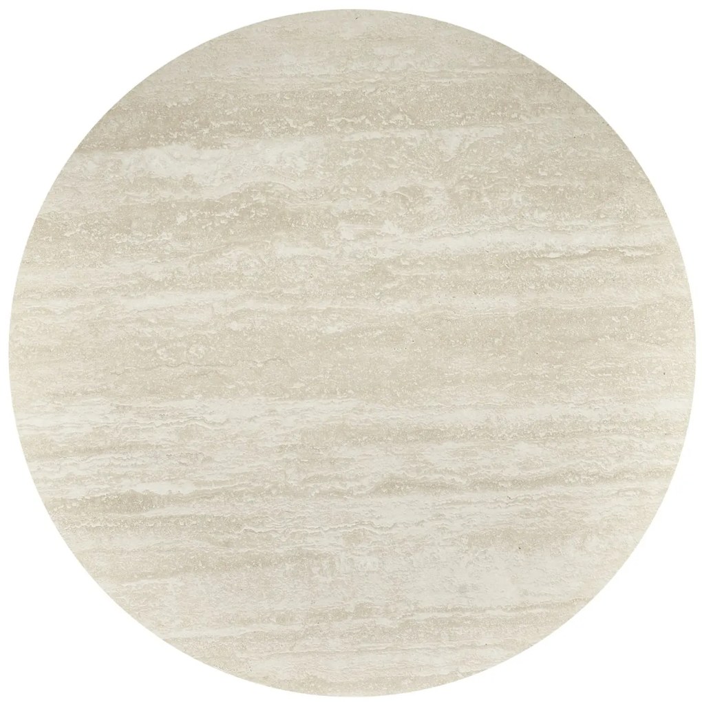 Masa rotunda Tolio travertin/casmir ø90/h76 cm