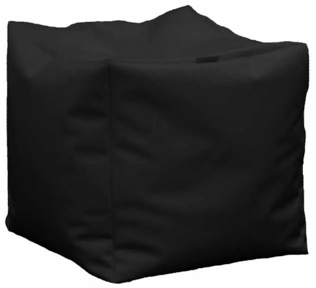 Taburet Cub, Material Piele ecologica - Negru