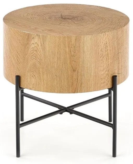 Masa de cafea Brooklyn S, stejar / negru