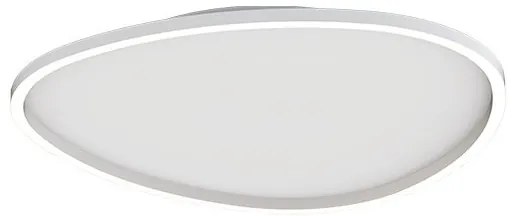 Plafoniera LED dimabila design slim Josie alba 59cm