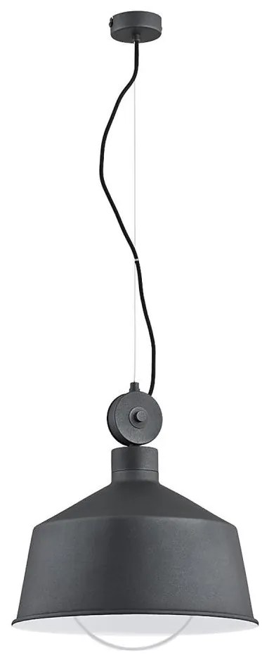 Lustră pe cablu CORA 1xE27/15W/230V gri