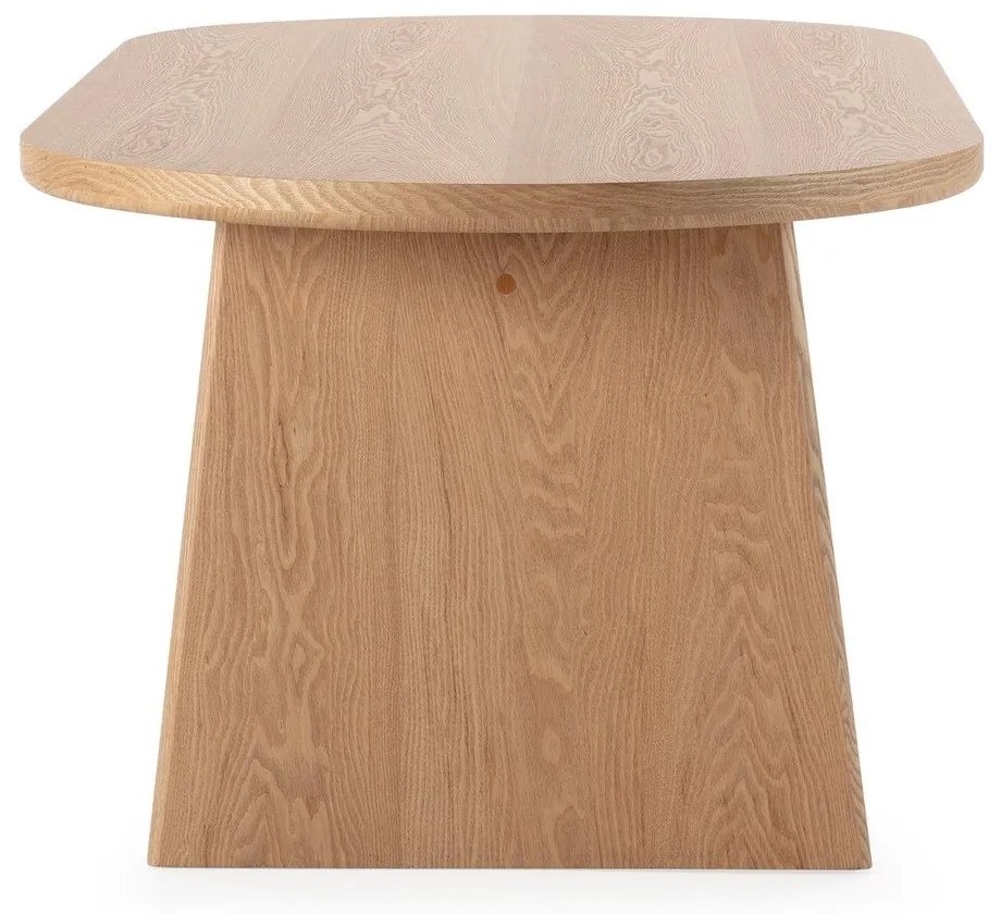 Masă de dining cu aspect de lemn de frasin 100x200 cm Blair – MOME