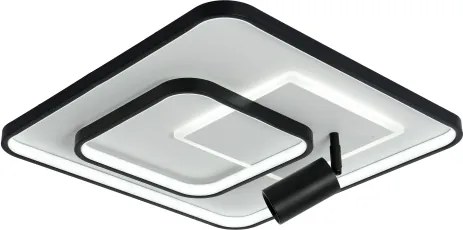 Brilagi - Plafonieră LED dimabilă UNITY LED/75W/230V + 1xGU10/3W alb/negru + telecomandă