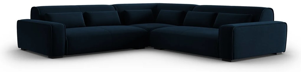 Coltar simetric Lina cu 5 locuri si tapiterie din catifea