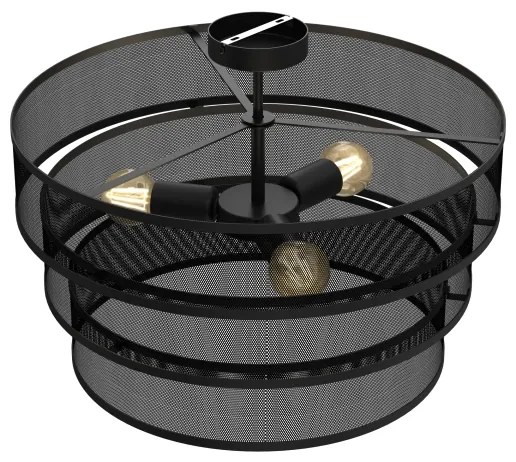 Lustră aplicată GLUM 3xE27/60W/230V neagră