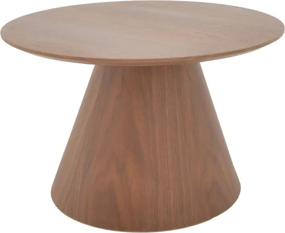 Masutea Cafea Donna MDF Nuc, Diametru 80 Cm