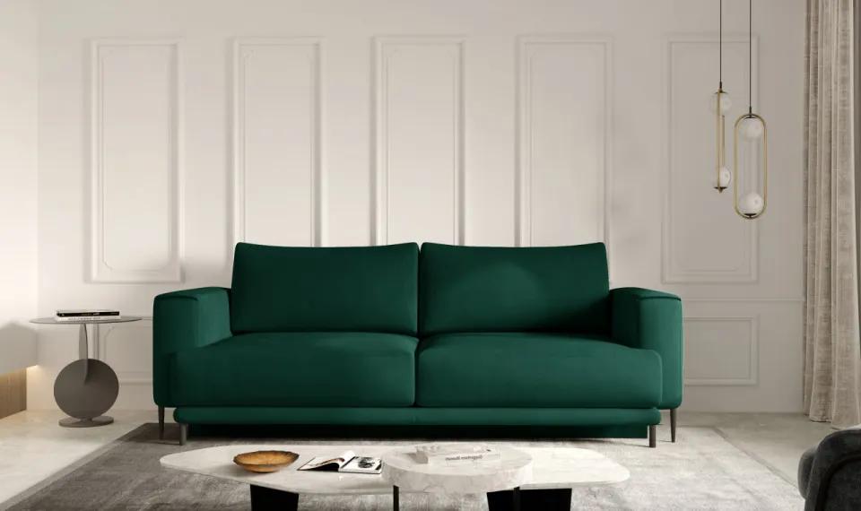 Canapea tapitata, extensibila, cu spatiu pentru depozitare, 260x90x95 cm, Dalia 02, Eltap (Culoare: Rosu / Velvetmat 30)