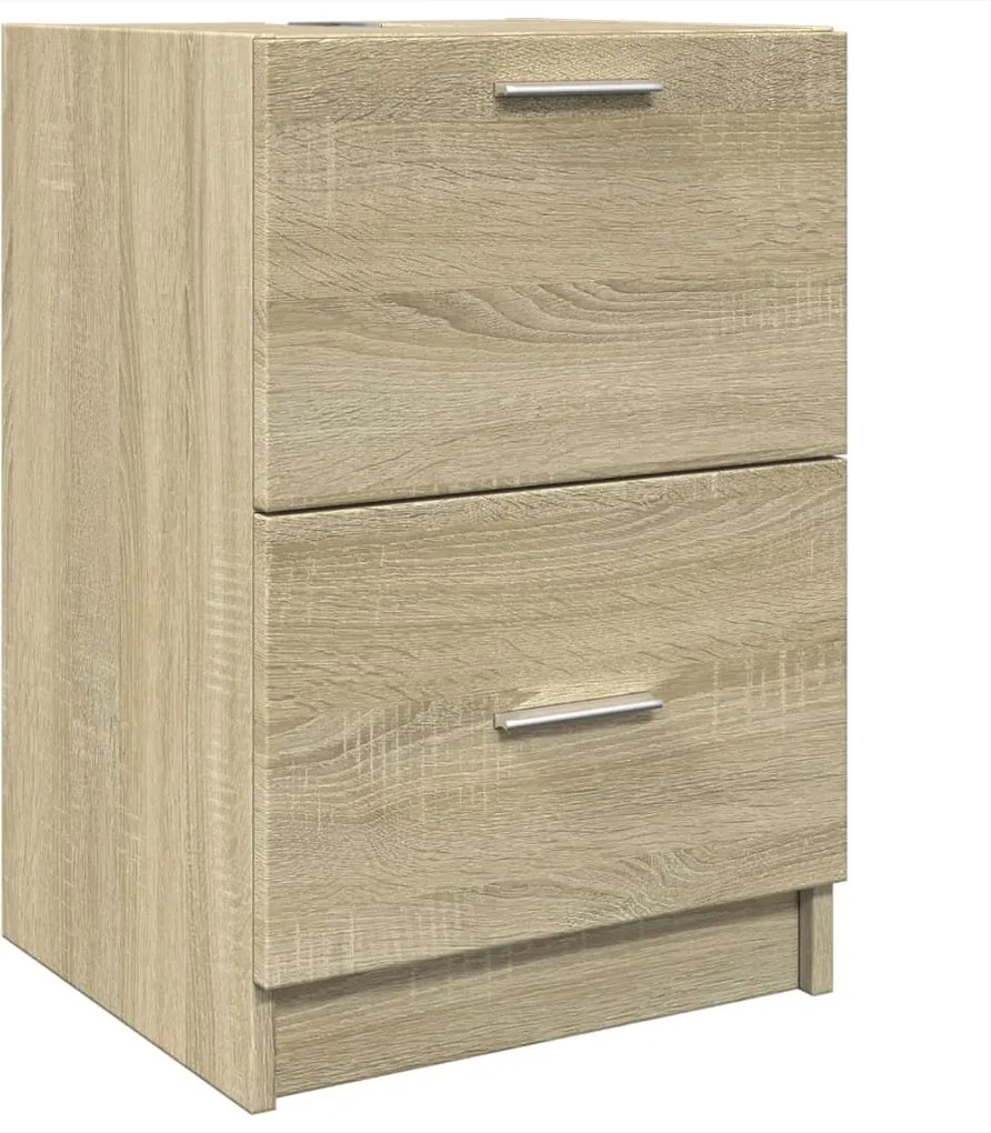 vidaXL Dulap de chiuvetă, stejar sonoma, 40x37x59 cm, lemn prelucrat