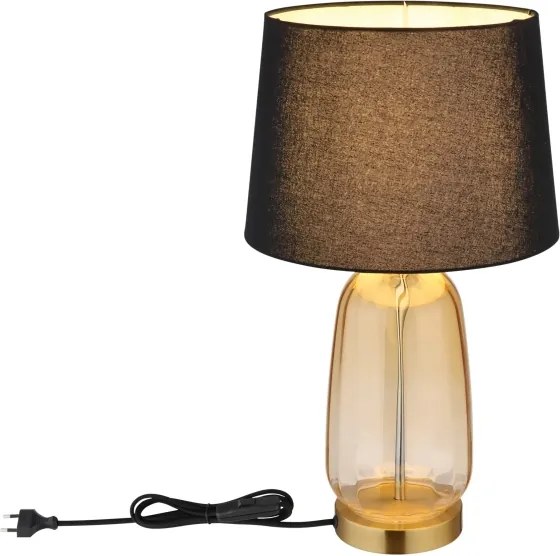 Globo 24142S - Lampă de masă CLASSY 1xE27/40W/230V negru/maro