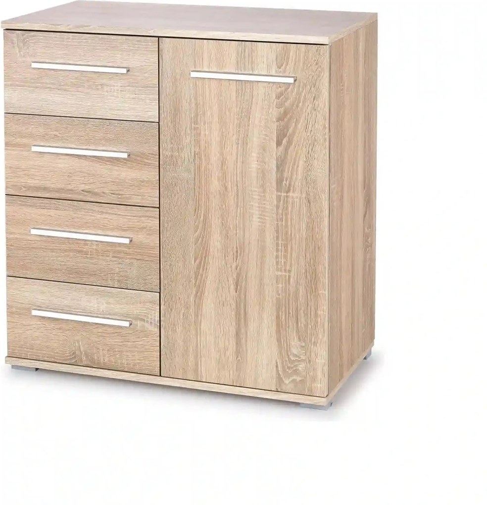 Comoda Lima KM2,  stejar sonoma, PAL, 77x40x82 cm