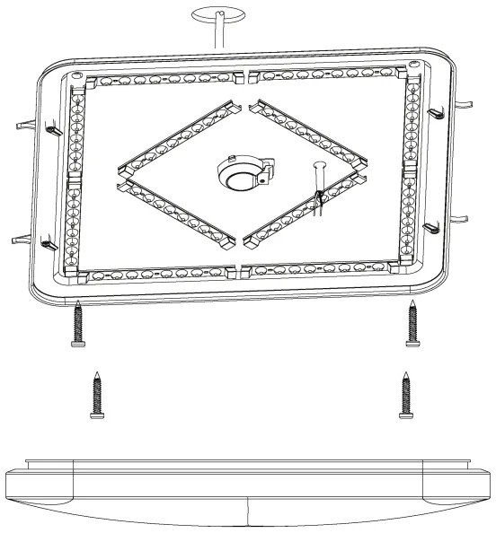 Eglo 98449 - Plafonieră LED FRANIA-S LED/49,5W/230V