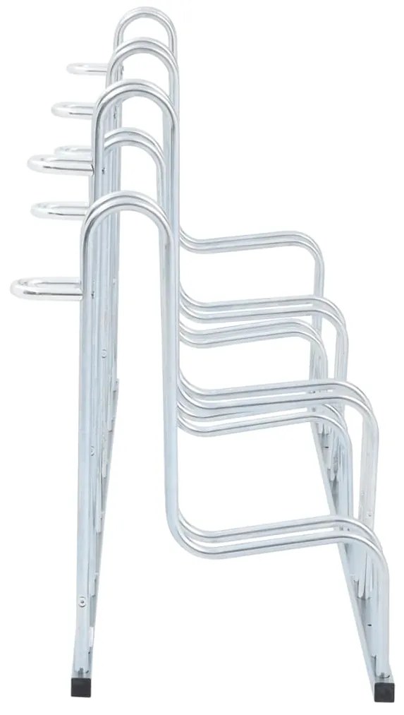 Suport pentru 6 biciclete de sine statator, otel galvanizat