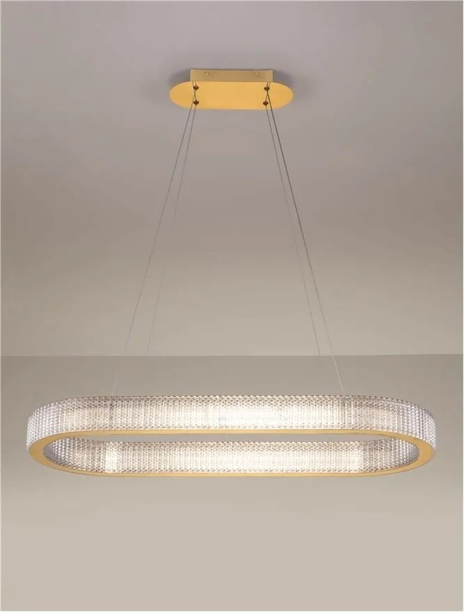 Lustra LED suspendata deosebita KLEPSIDRA, 90x30cm