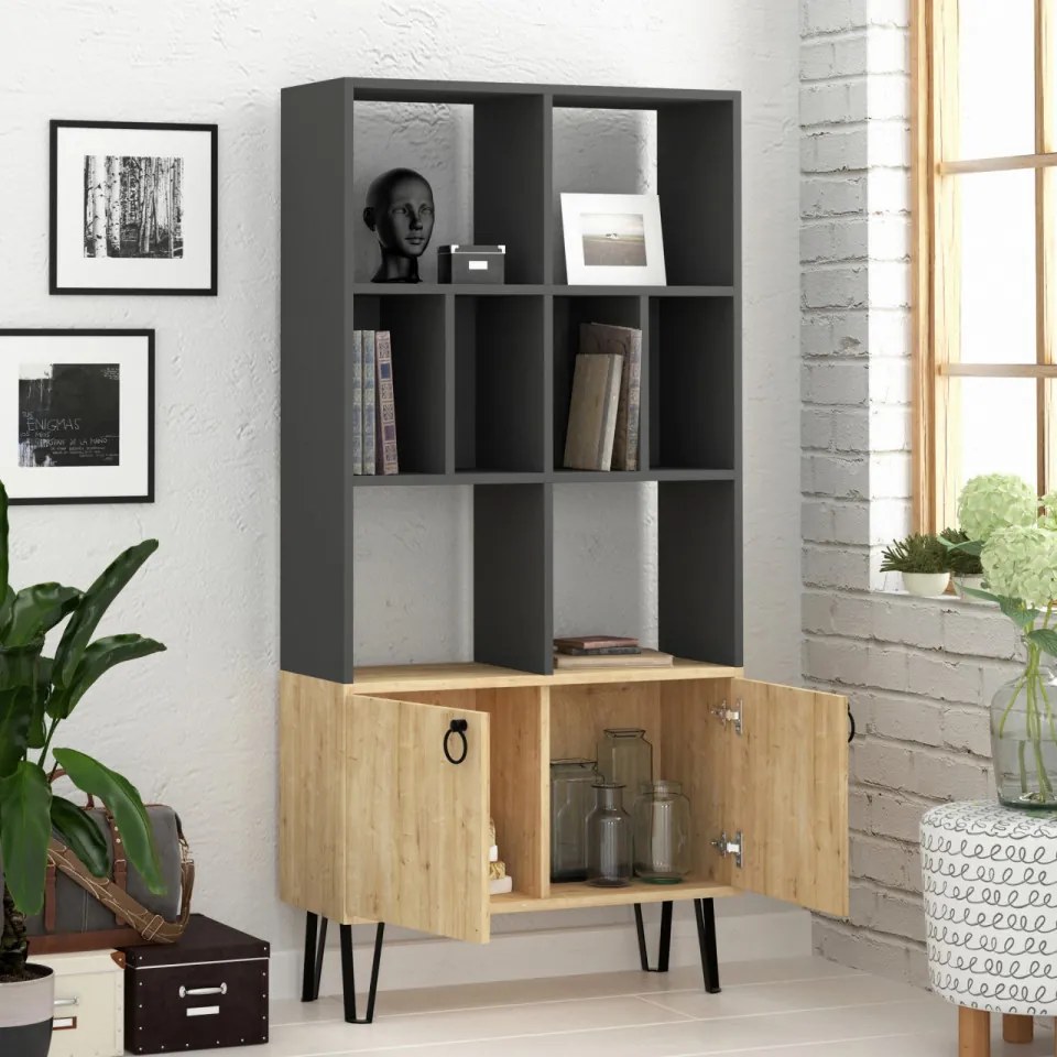 Biblioteca Bene, Antracit / Stejar
