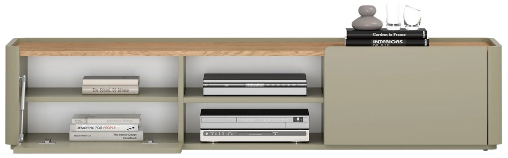 Comodă TV cu sertar Elivo 170 cm - eucalipt / stejar baltic dune