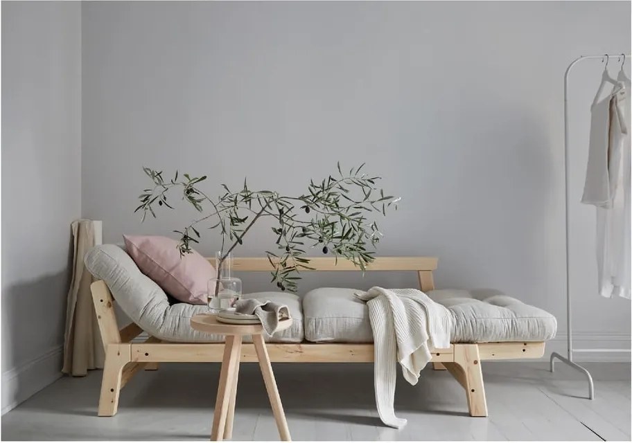 Canapea variabilă KARUP Design Step Natural, albastru petrol
