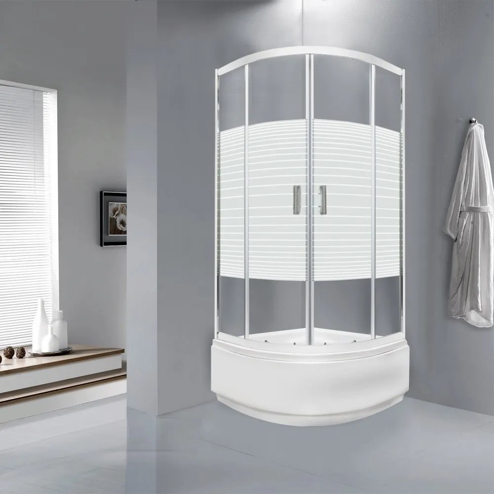 Cabină de duș cu tavă adâncă Madera 80 81x81x205 cm