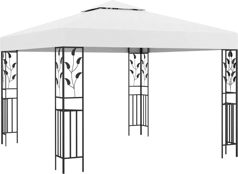 vidaXL Pavilion de grădină, alb, 3 x 3 m, 180 g/m²