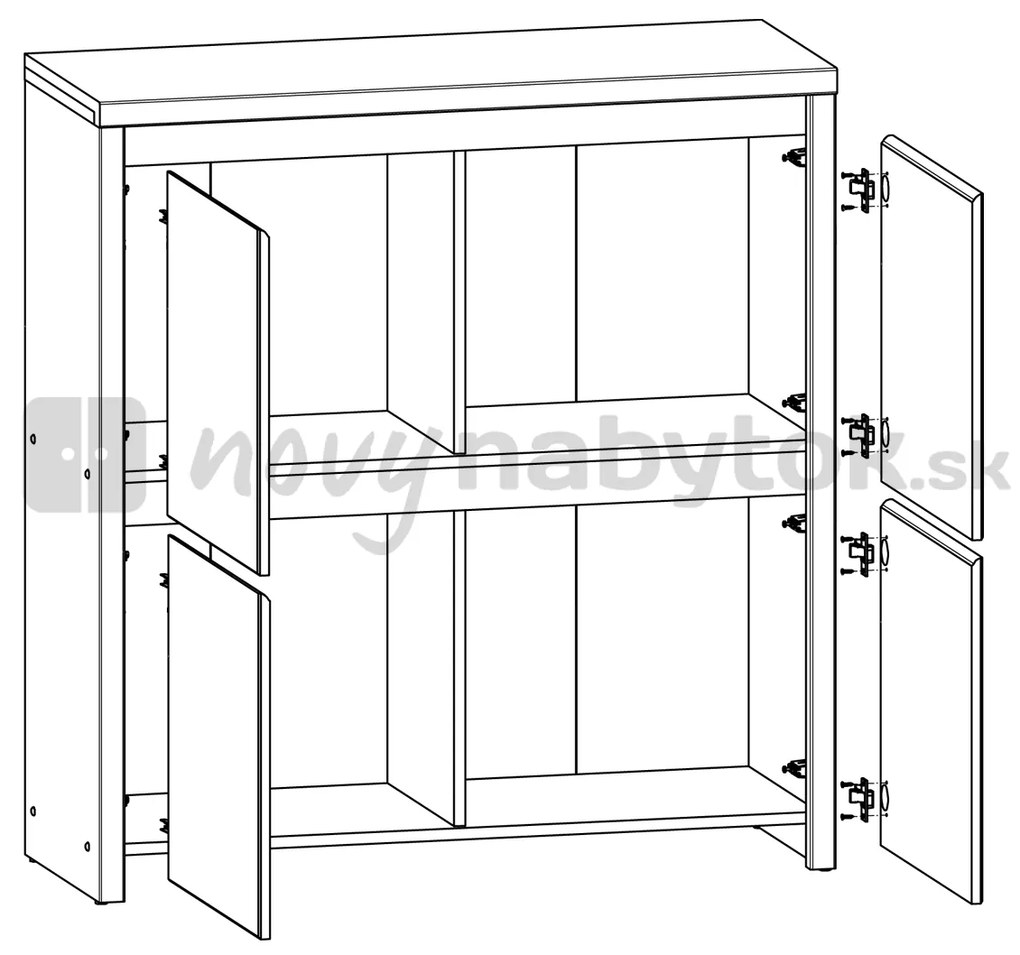 Dulap Kaspian KOM4D (Wenge). 735073