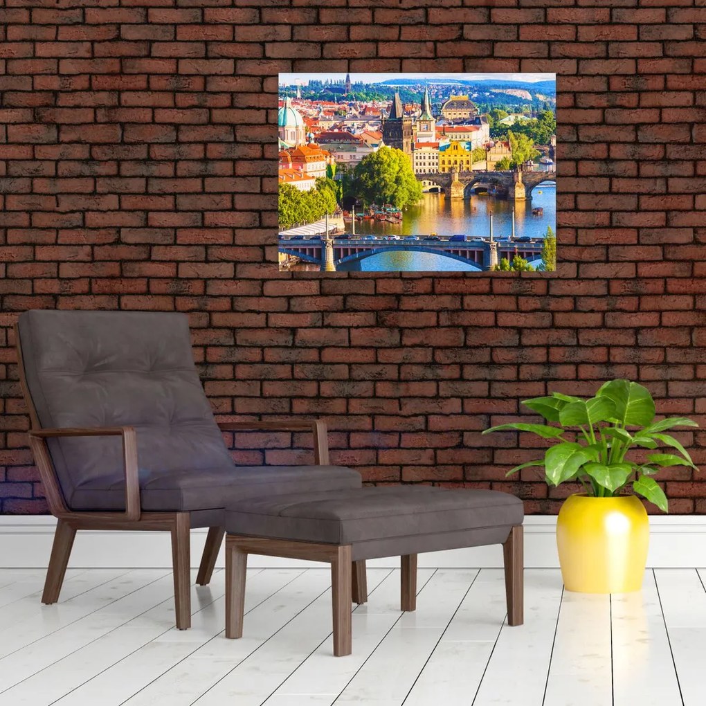 Tablou pe sticlă - Praga II. (70x50 cm)
