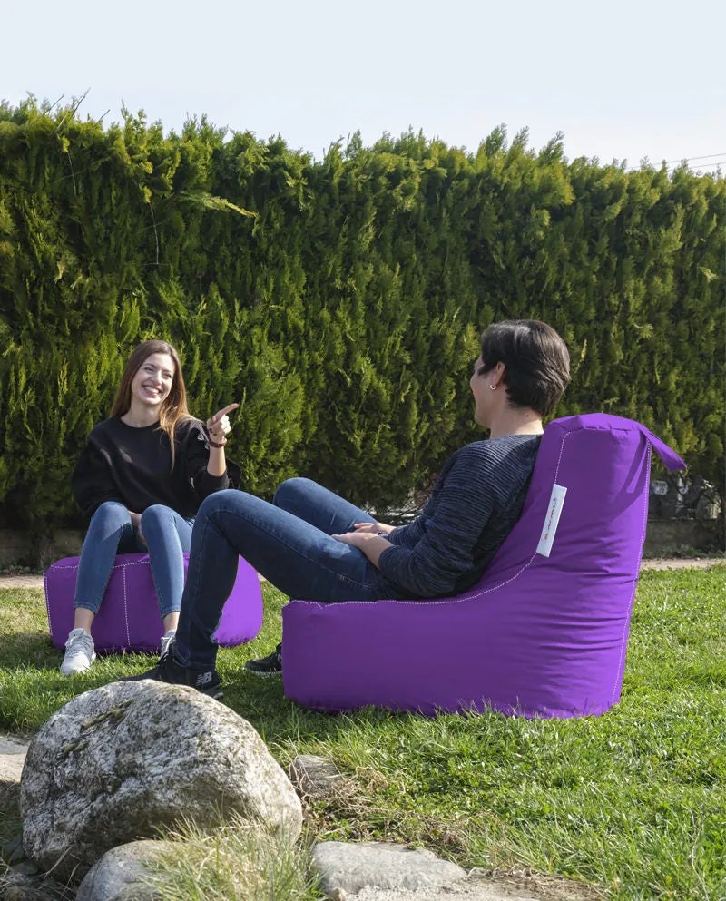 Fotoliu puf pentru grădină EVA Sport - Purple