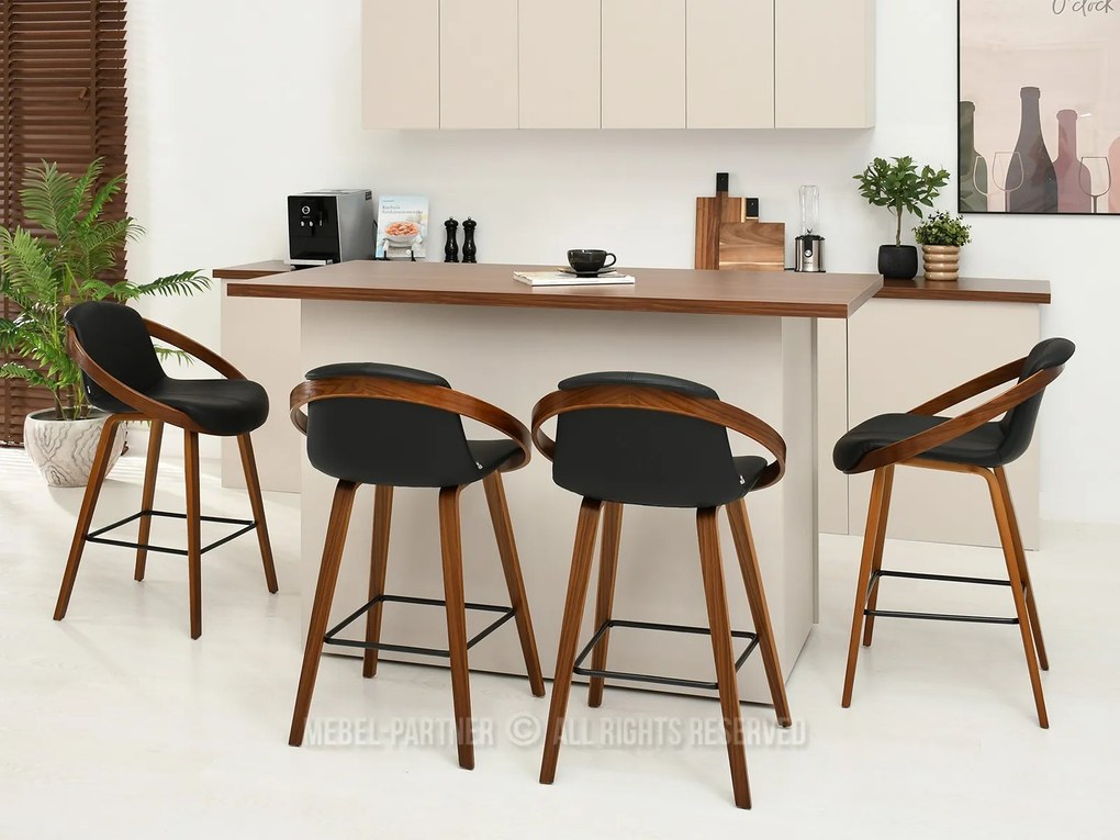 Scaun Lila H (nuc închis + nuc). Promo -8%. 1110713