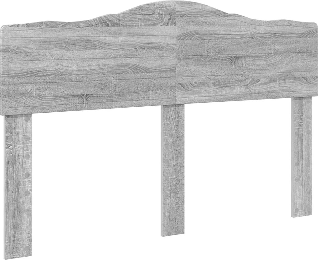 vidaXL Tăblie cap Gri Sonoma 140 cm Lemn compozit