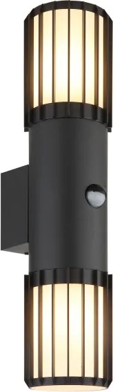Globo 32160-2S - Corp de iluminat exterior cu senzor MERVIN 2xE27/15W/230V IP54