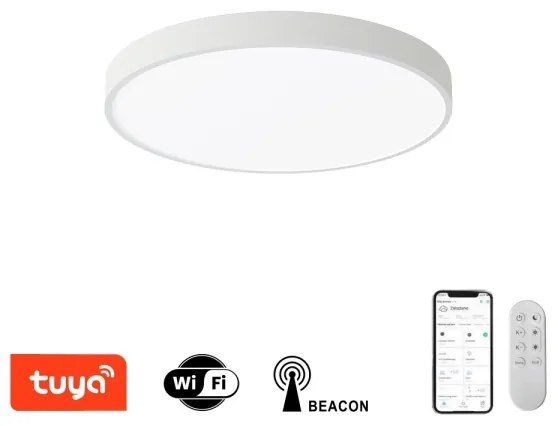Plafonieră LED dimabilă Immax NEO 07251L SEMPLICI 36W/230V Wi-Fi Tuya alb + telecomandă